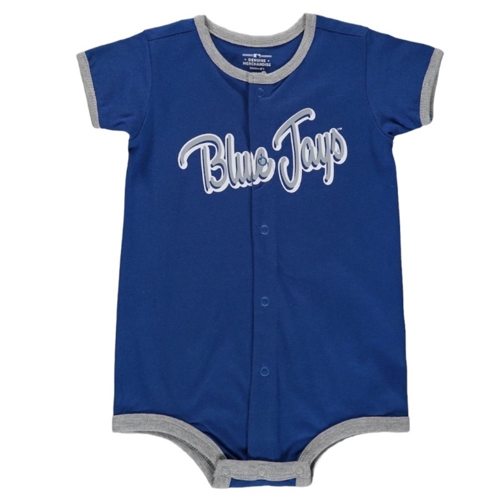 Mlb Toronto Blue Jays Infant Power Hitter Romper Creeper Inesie 3-6 mo.s NWT